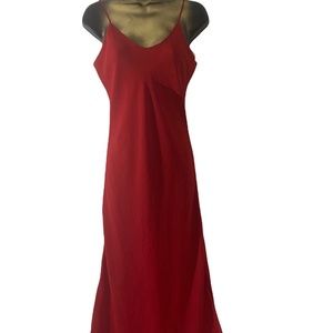 Floor length red dress (read description)